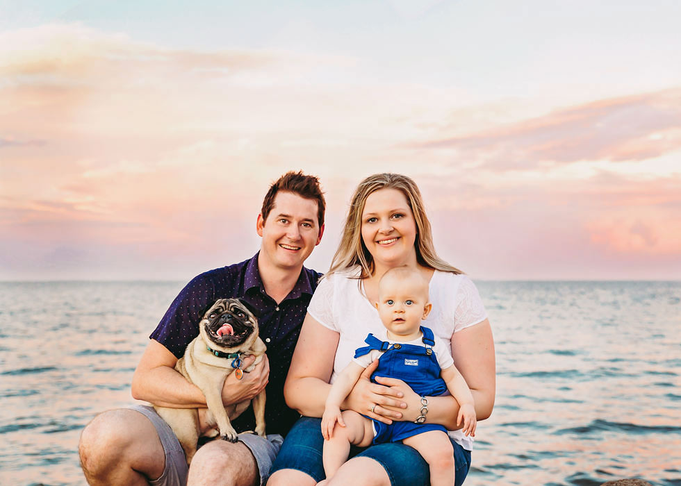 Waterfront Brisbane family photography