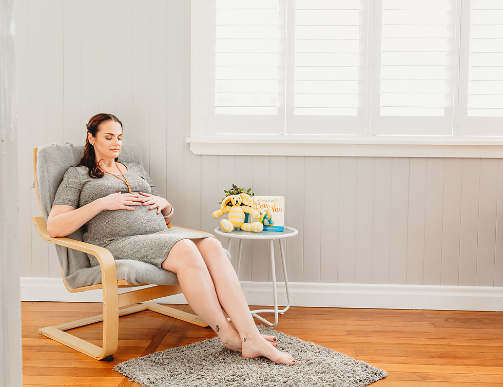In-home lifestyle maternity photography Brisbane.